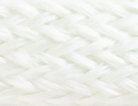 braided fiberglass tubing close up to show texture
